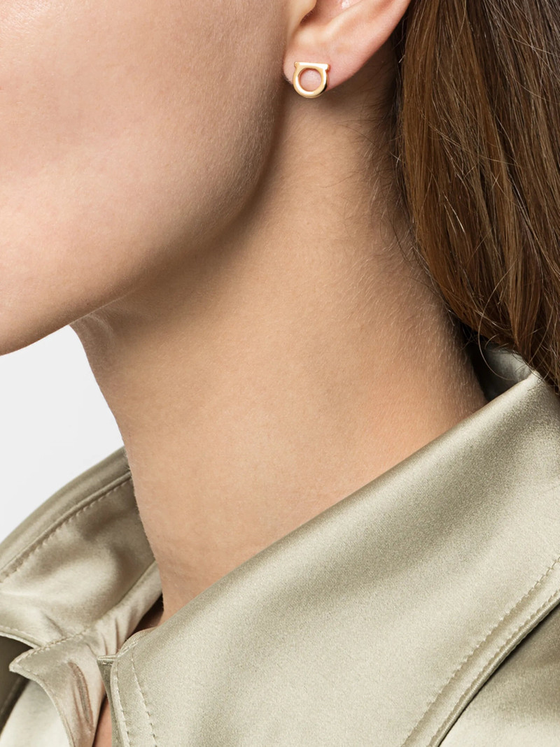 FERRAGAMO Ferragamo  Gancini Stud Earrings outlook