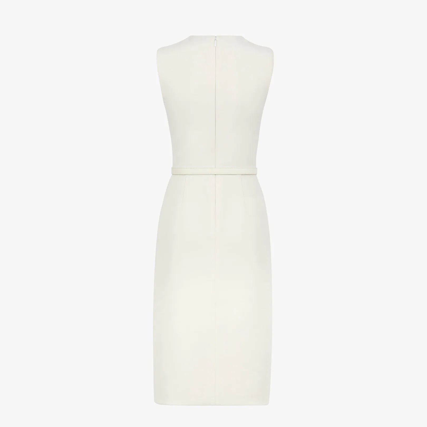 White wool and silk dress - 2