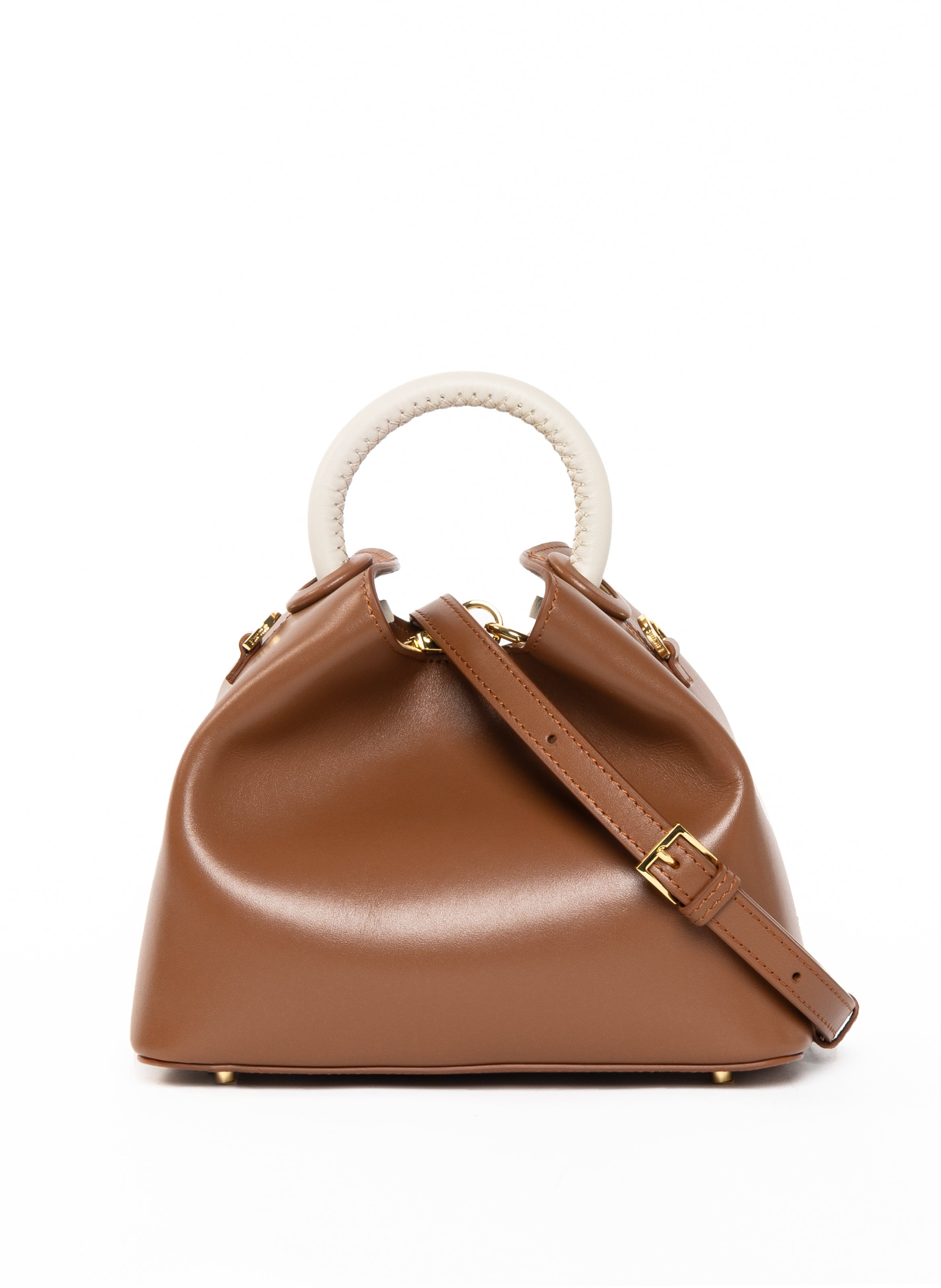 Baozi Leather Cognac/Beige - 4