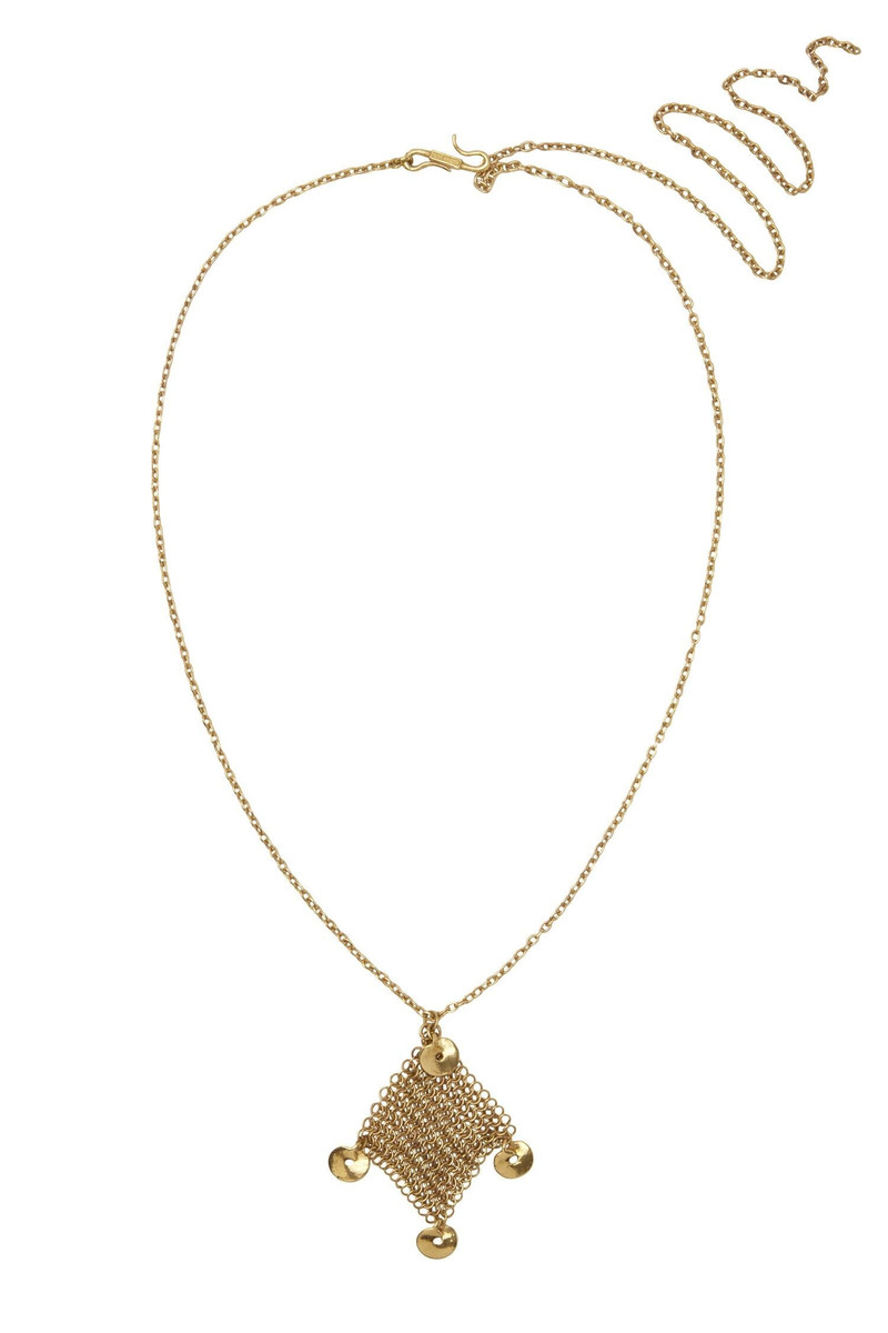 Atomic Chain Disc Pendant Necklace 1