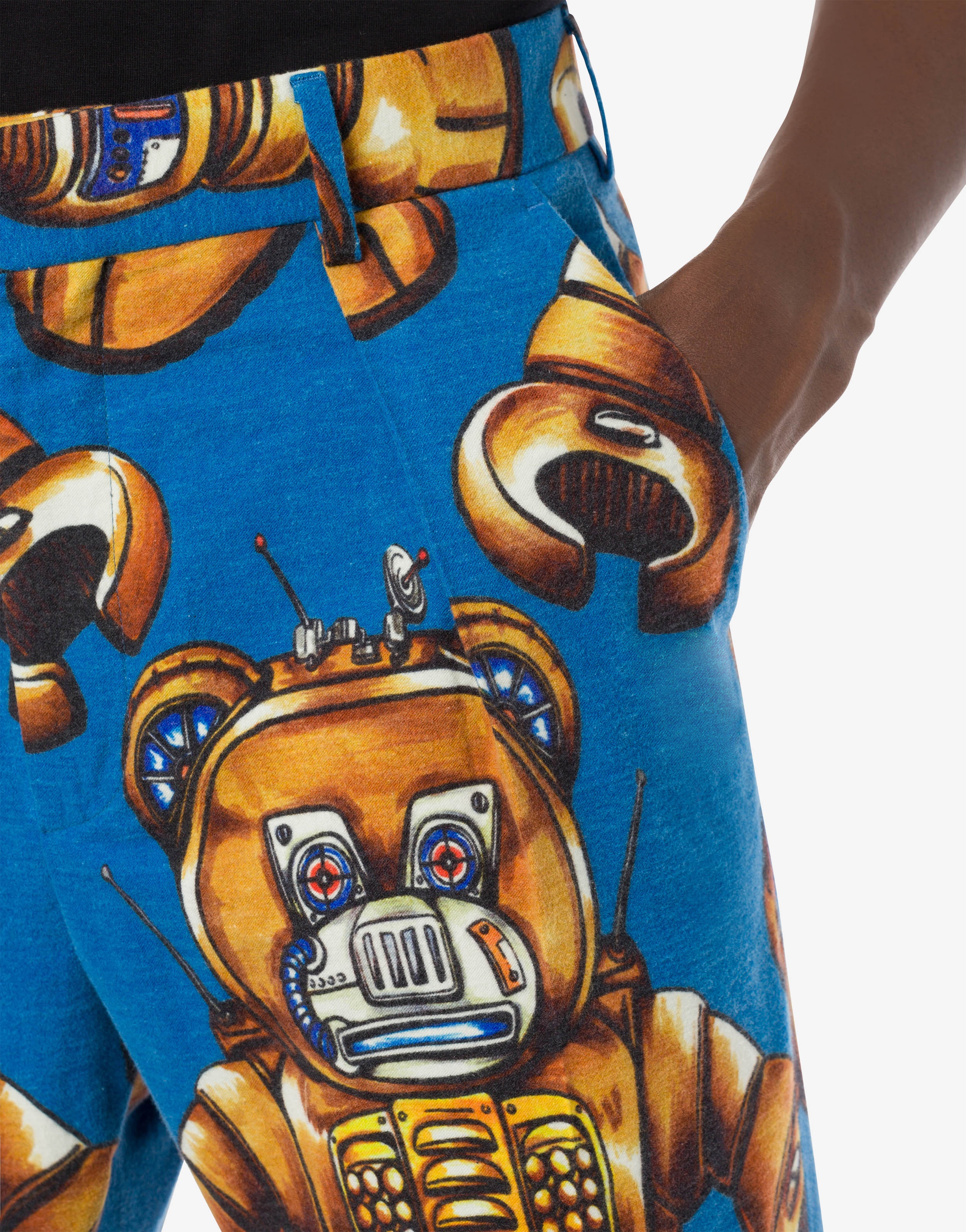 ROBOT BEAR FLANNEL TROUSERS - 4