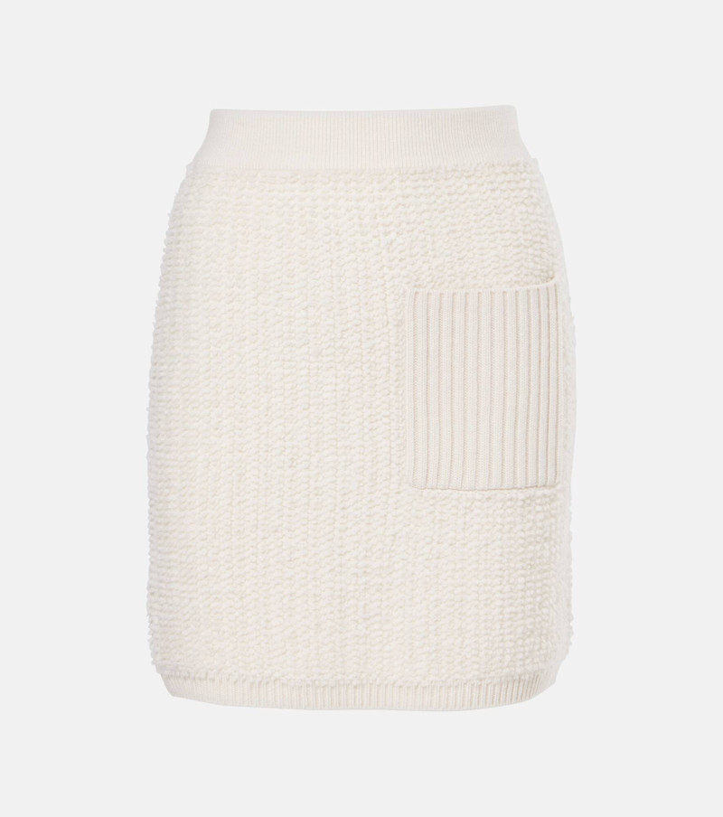 Imogen knitted cashmere miniskirt - 1