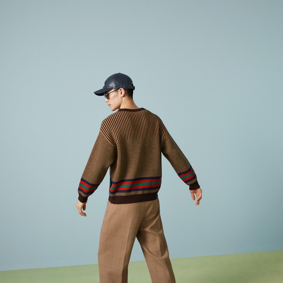 Cotton wool sweater with GG - 6