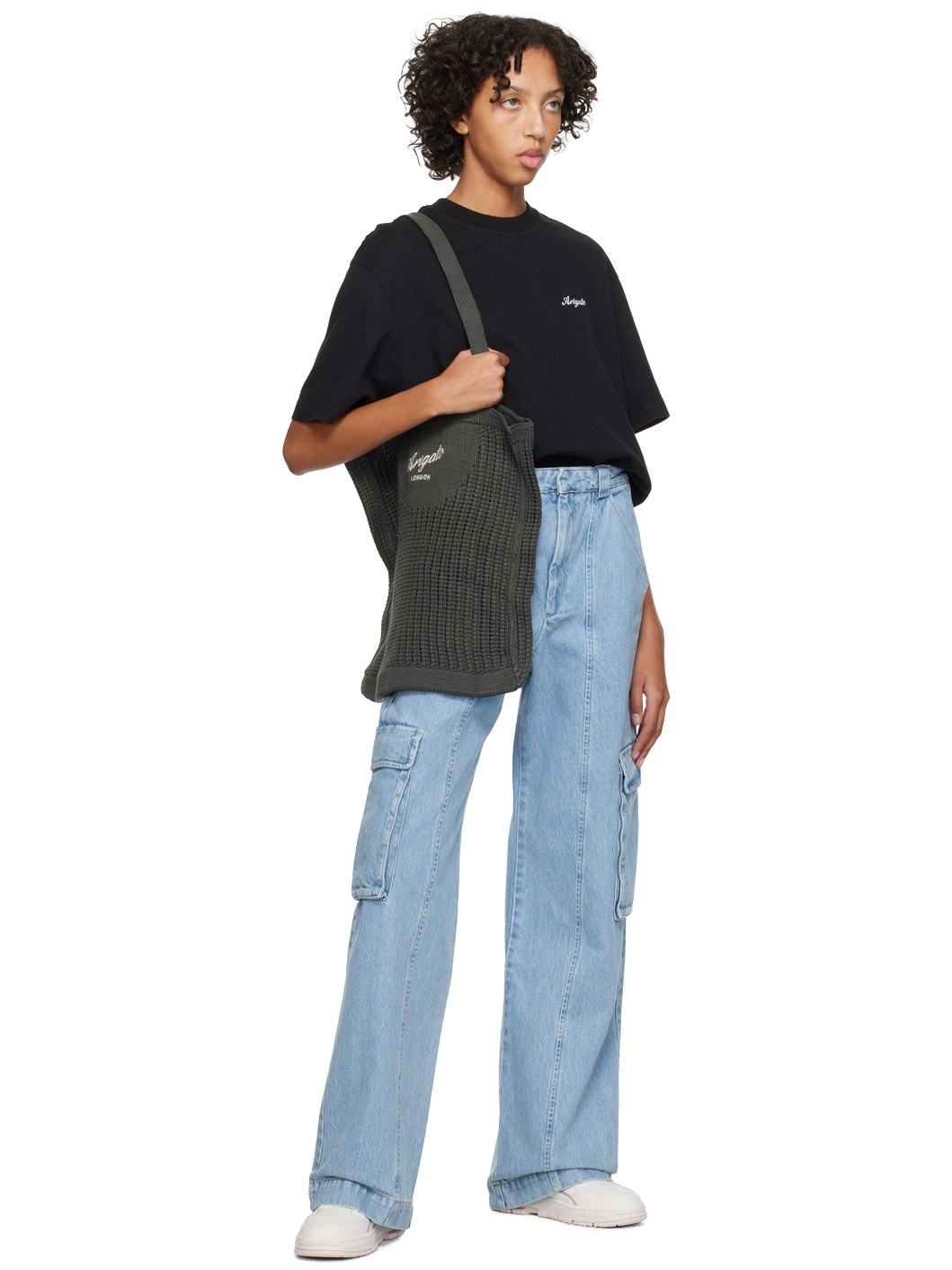 Blue Patch Cargo Jeans - 4