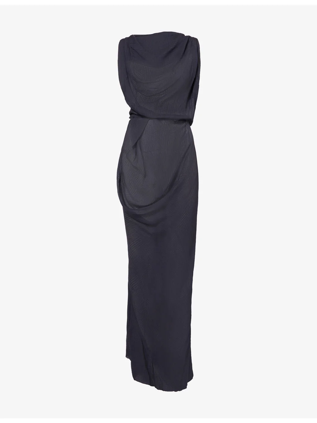 Long Ford Draped Modal and Silk-Blend Maxi Dress - 1