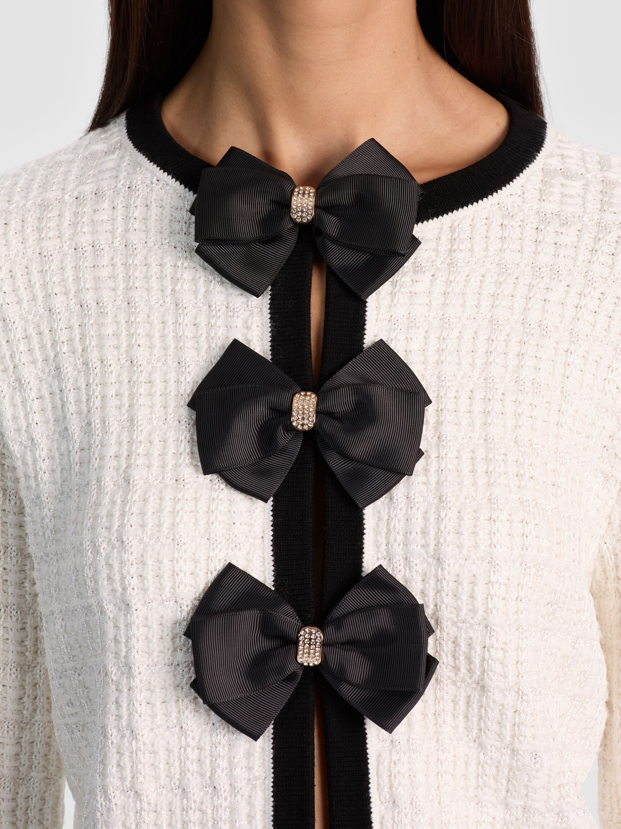 AKIRA BOW CARDIGAN - 5