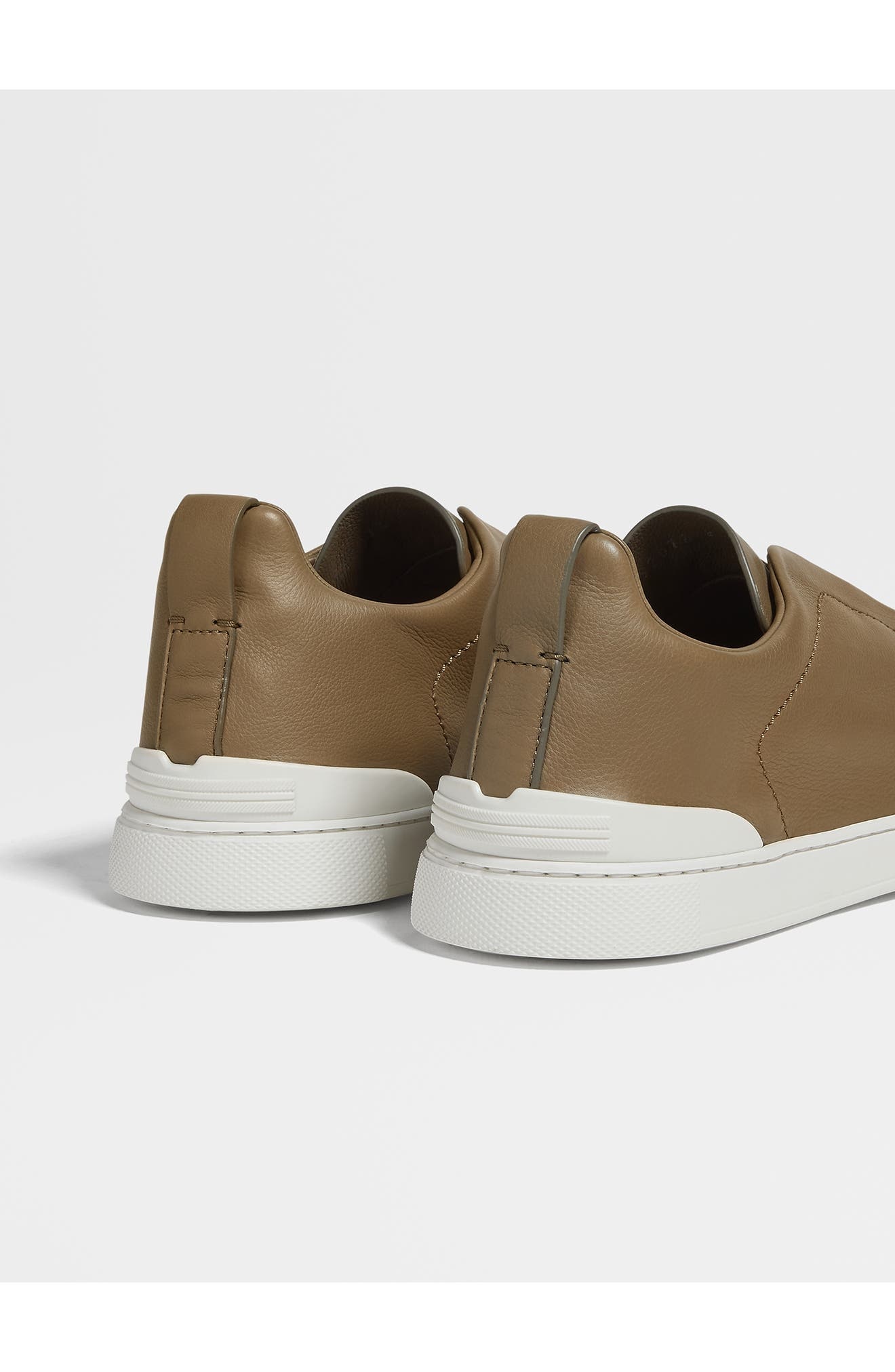 ZEGNA Triple Stitch SECONDSKIN Sneaker in Khaki at Nordstrom - 2