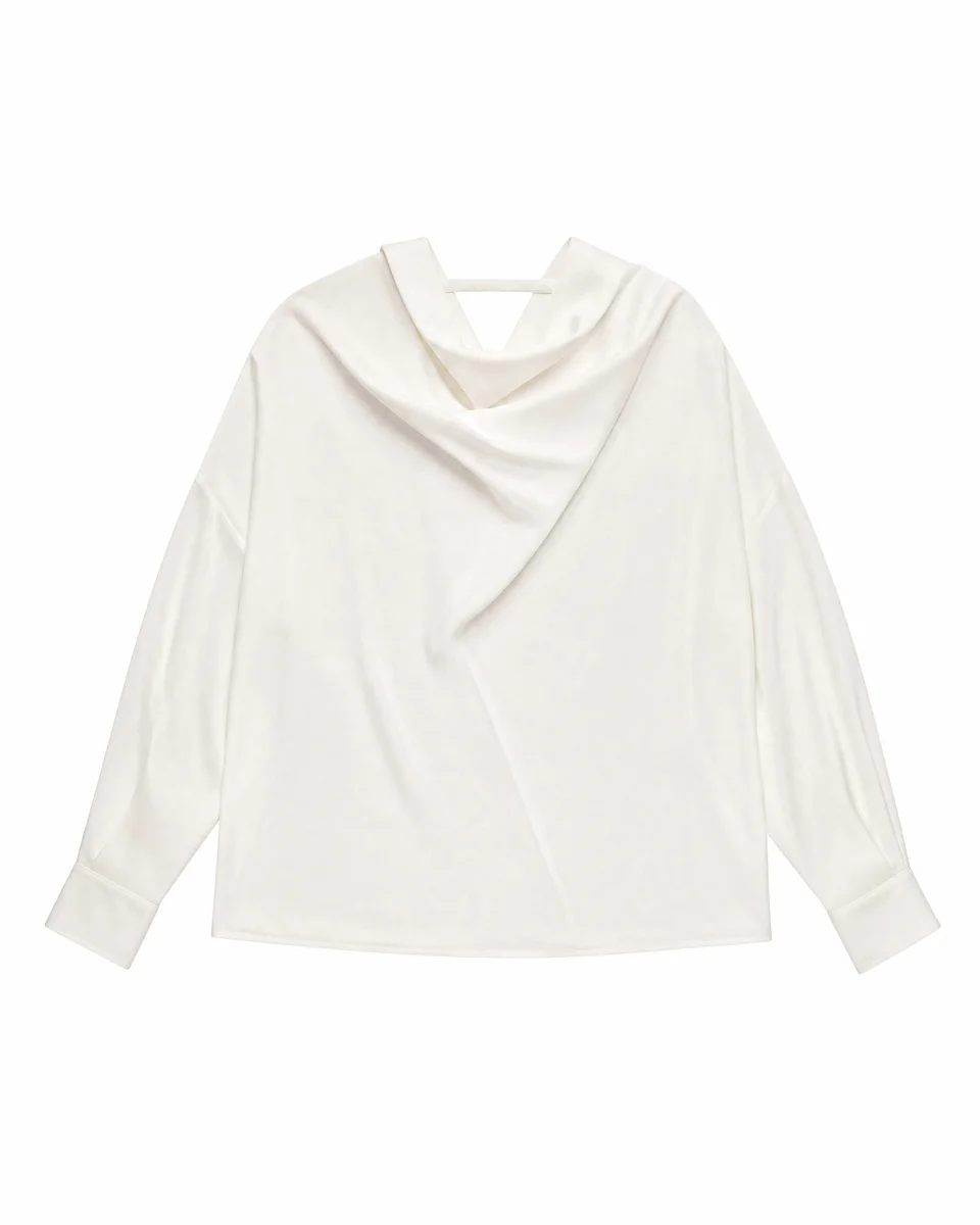 ECRU LONG-SLEEVE TOP - 1