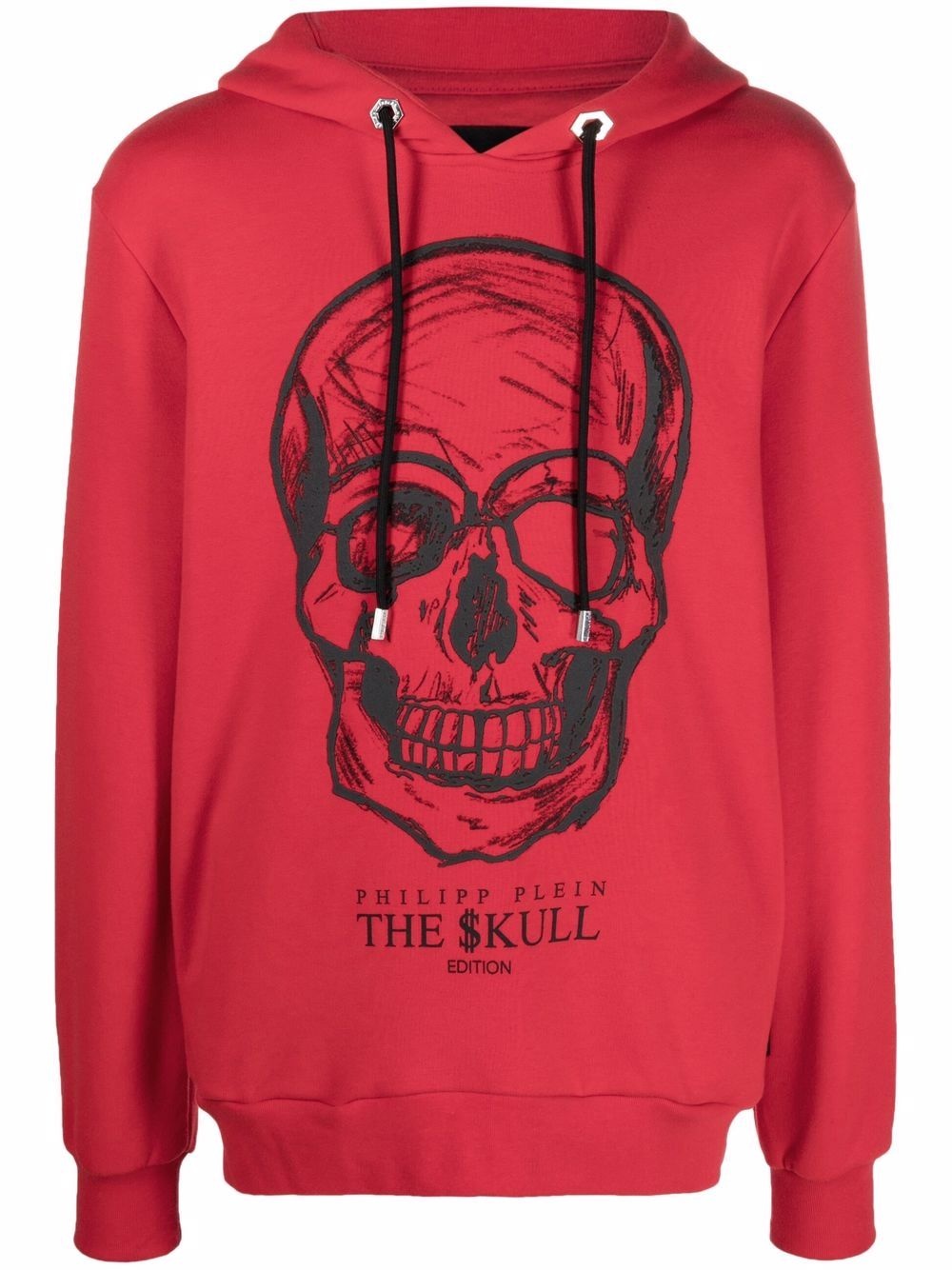 Skull graphic-print hoodie - 1