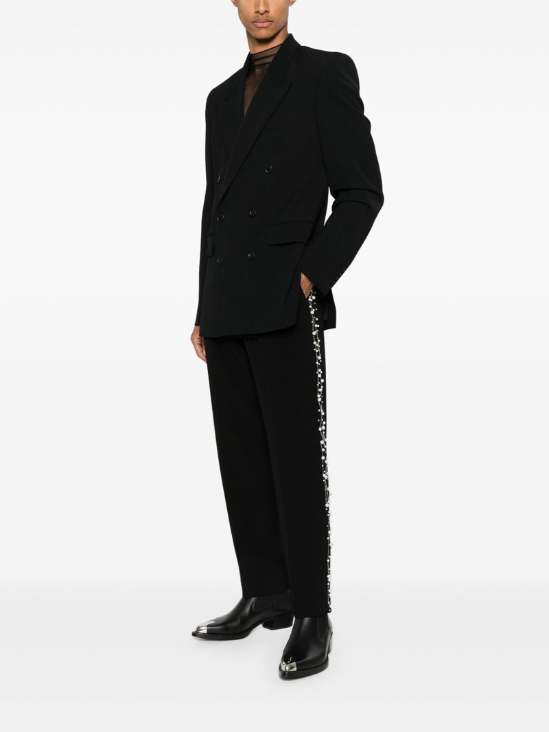 Balmain pearl-embellished trousers outlook