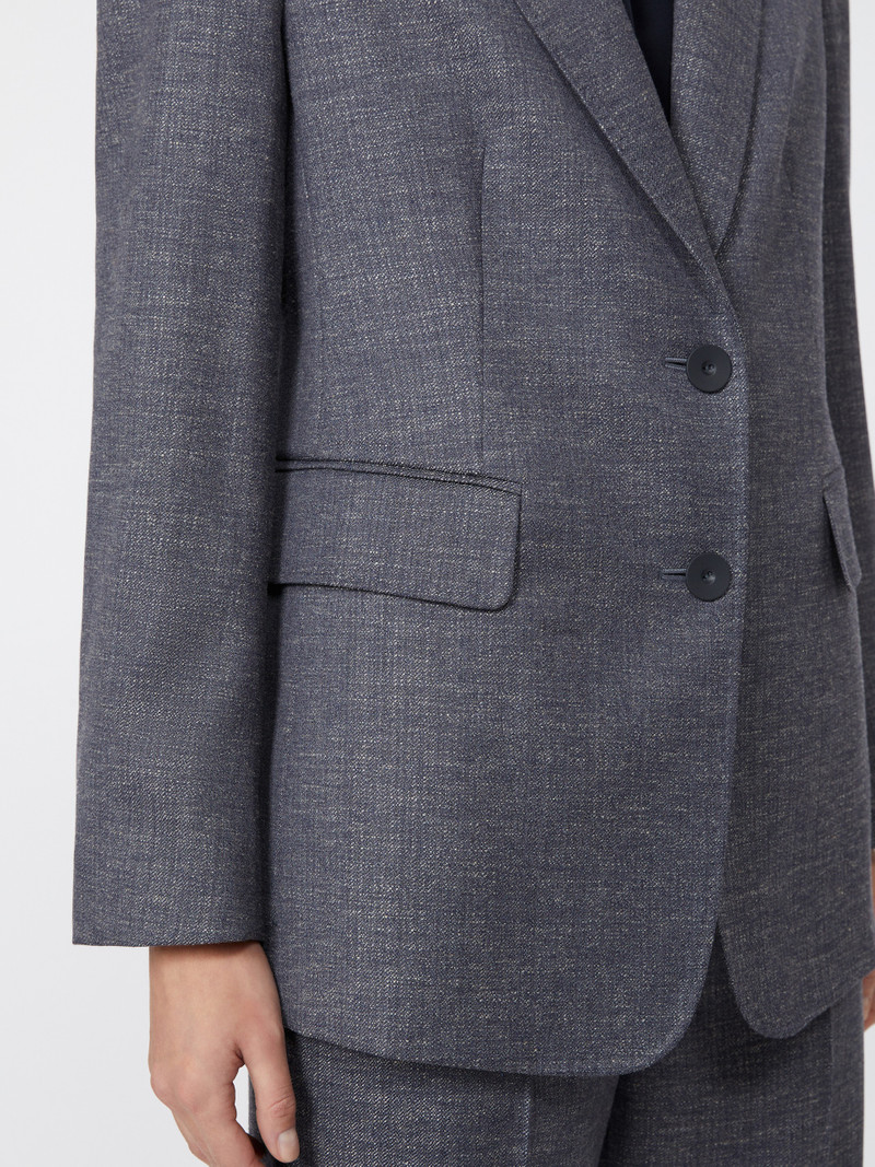 HODEIDA Wool-blend twill blazer 5