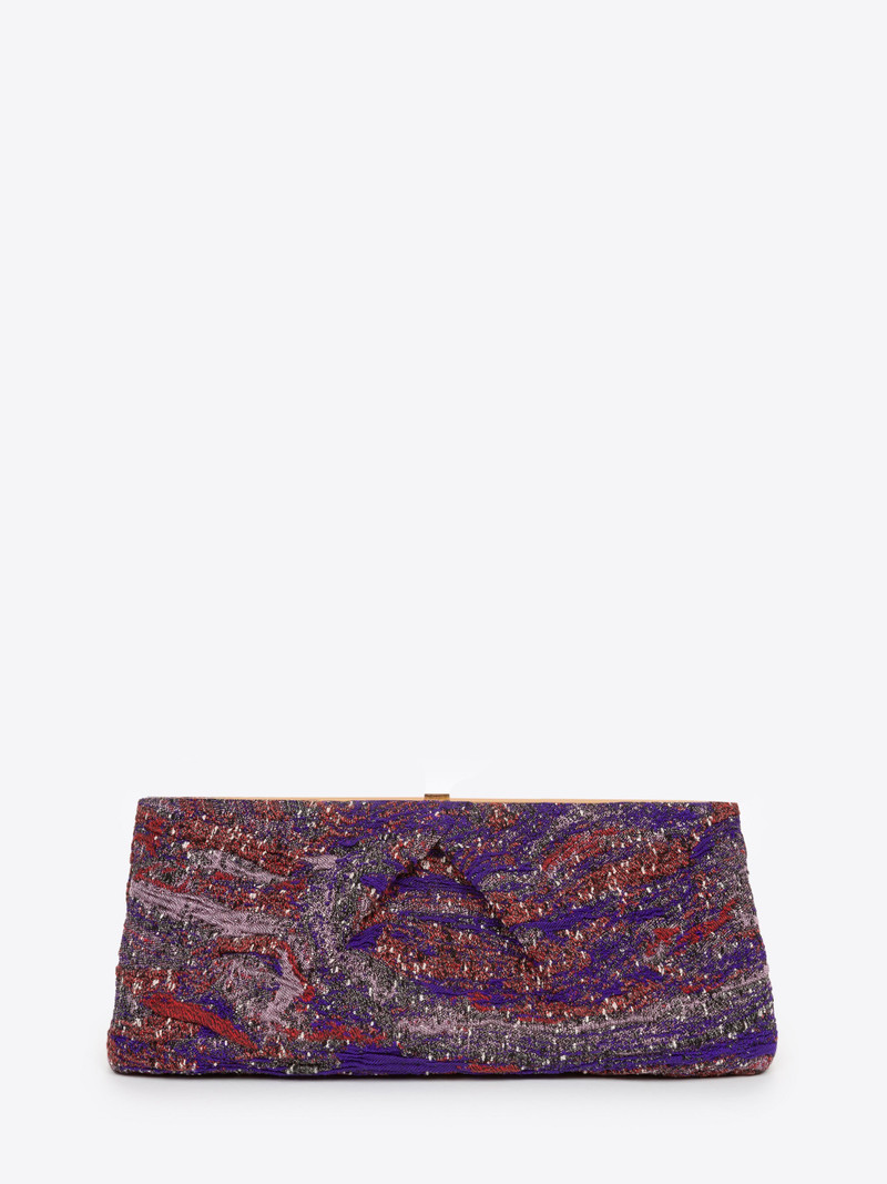 Dries Van Noten LARGE JACQUARD CLUTCH outlook