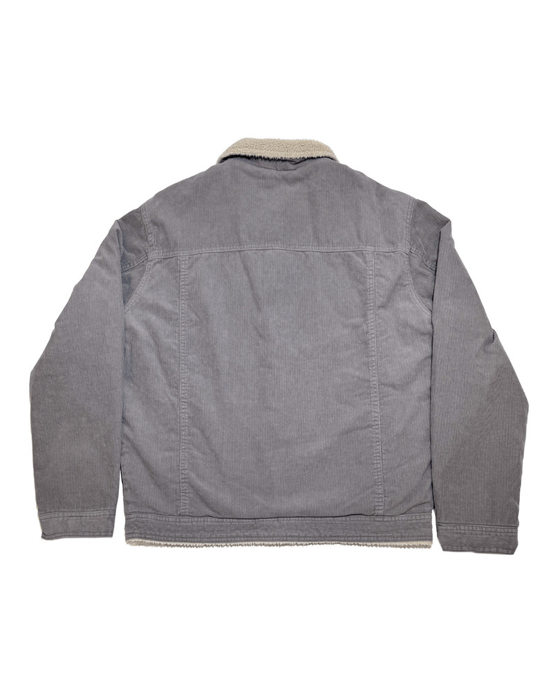 thisisneverthat® Sherpa Lined Corduroy Trucker Jacket Grey outlook