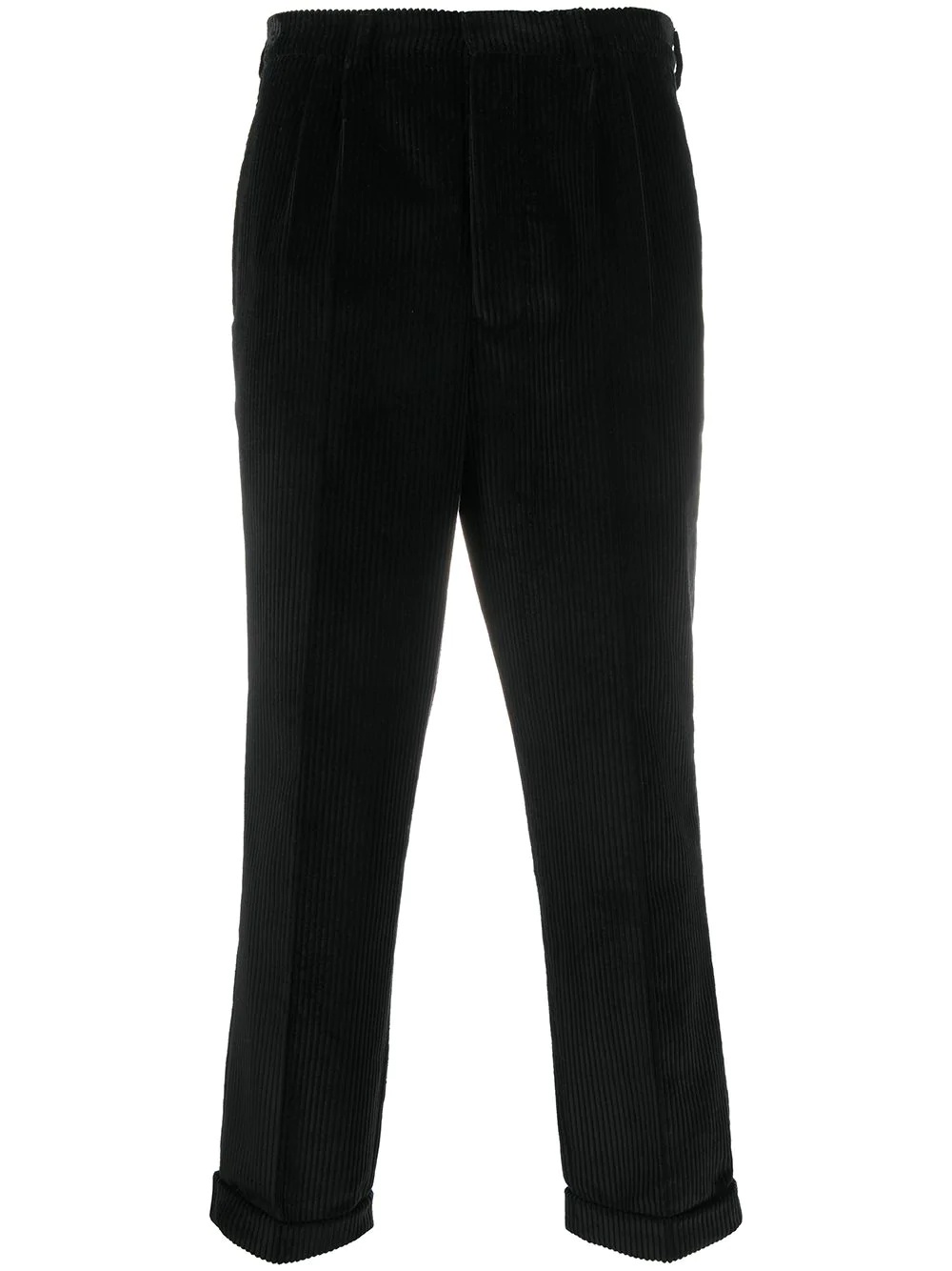 corduroy tapered trousers - 1