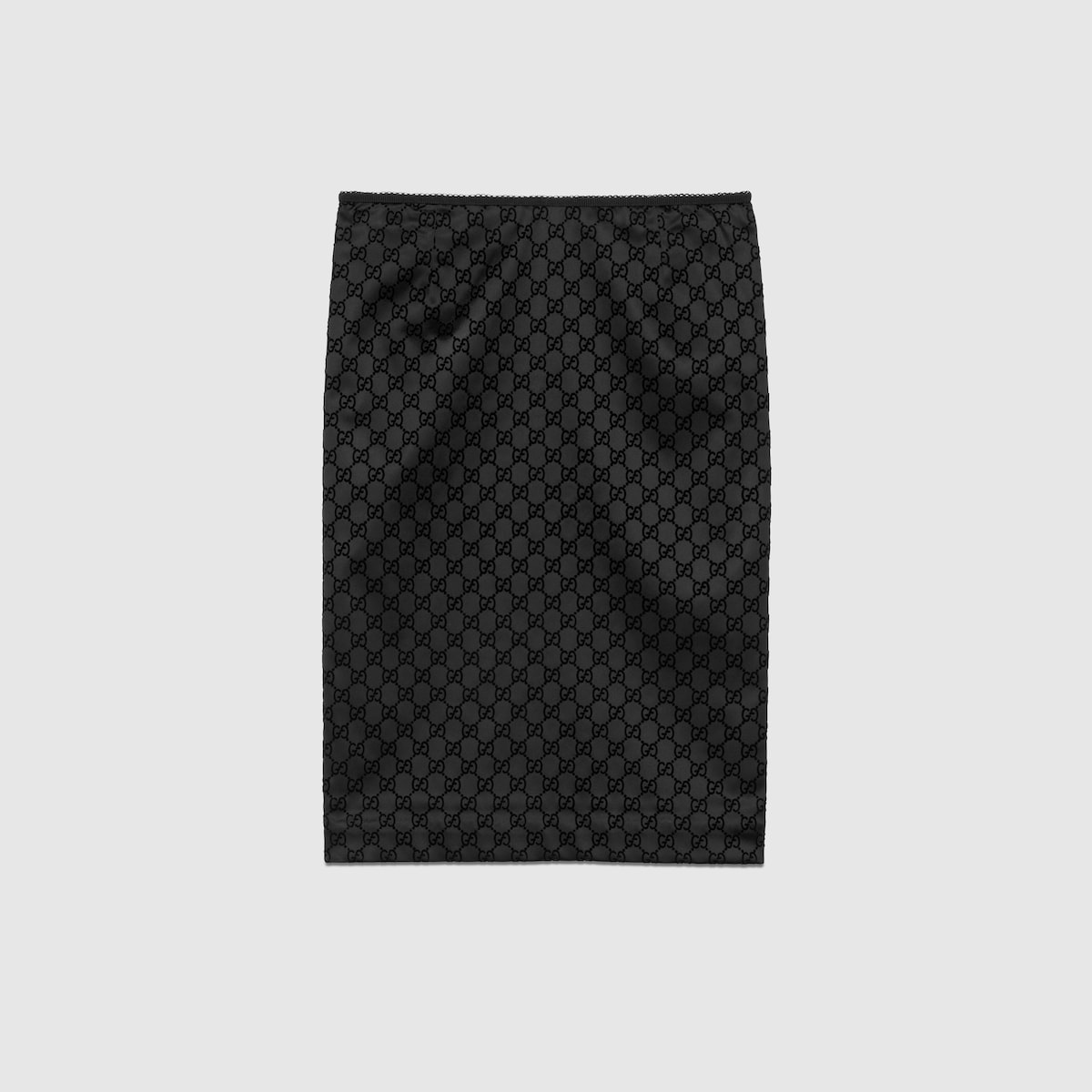 GG print silk duchesse skirt - 1