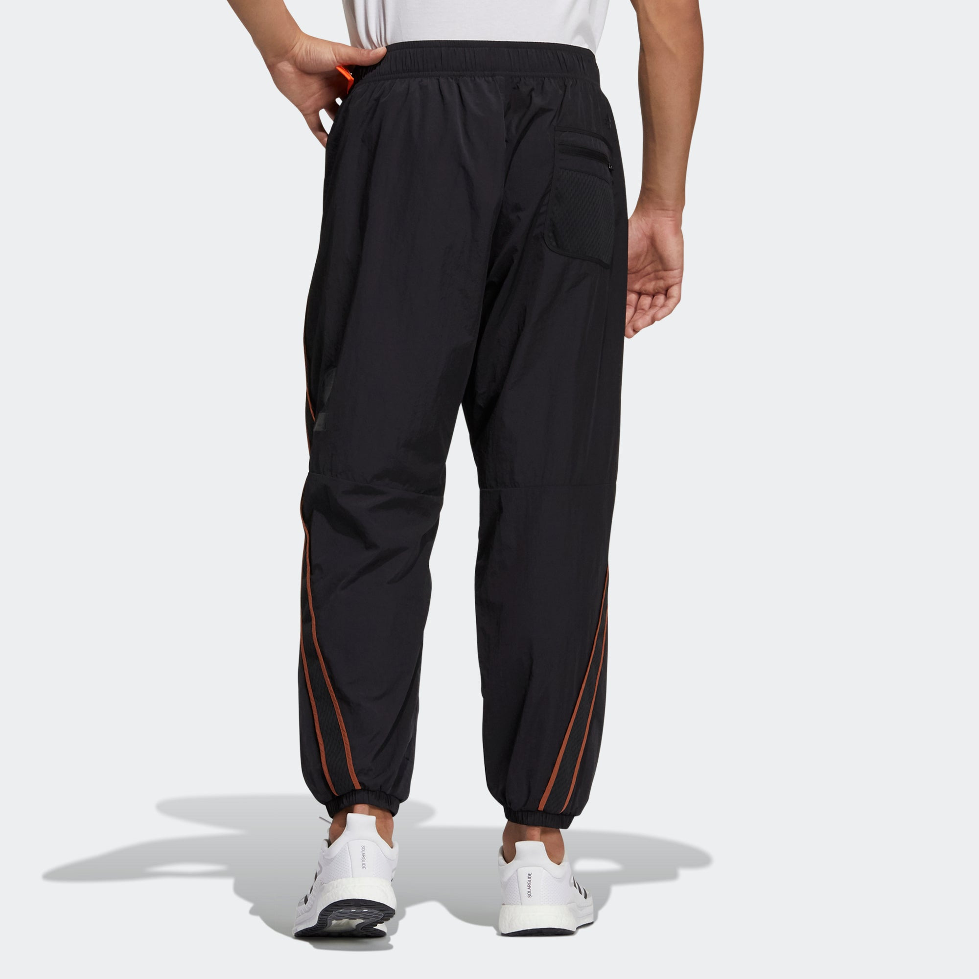 adidas Ub Pnt Wv Astro Woven Contrasting Colors Bundle Feet Sports Pants Black GP0830 - 3