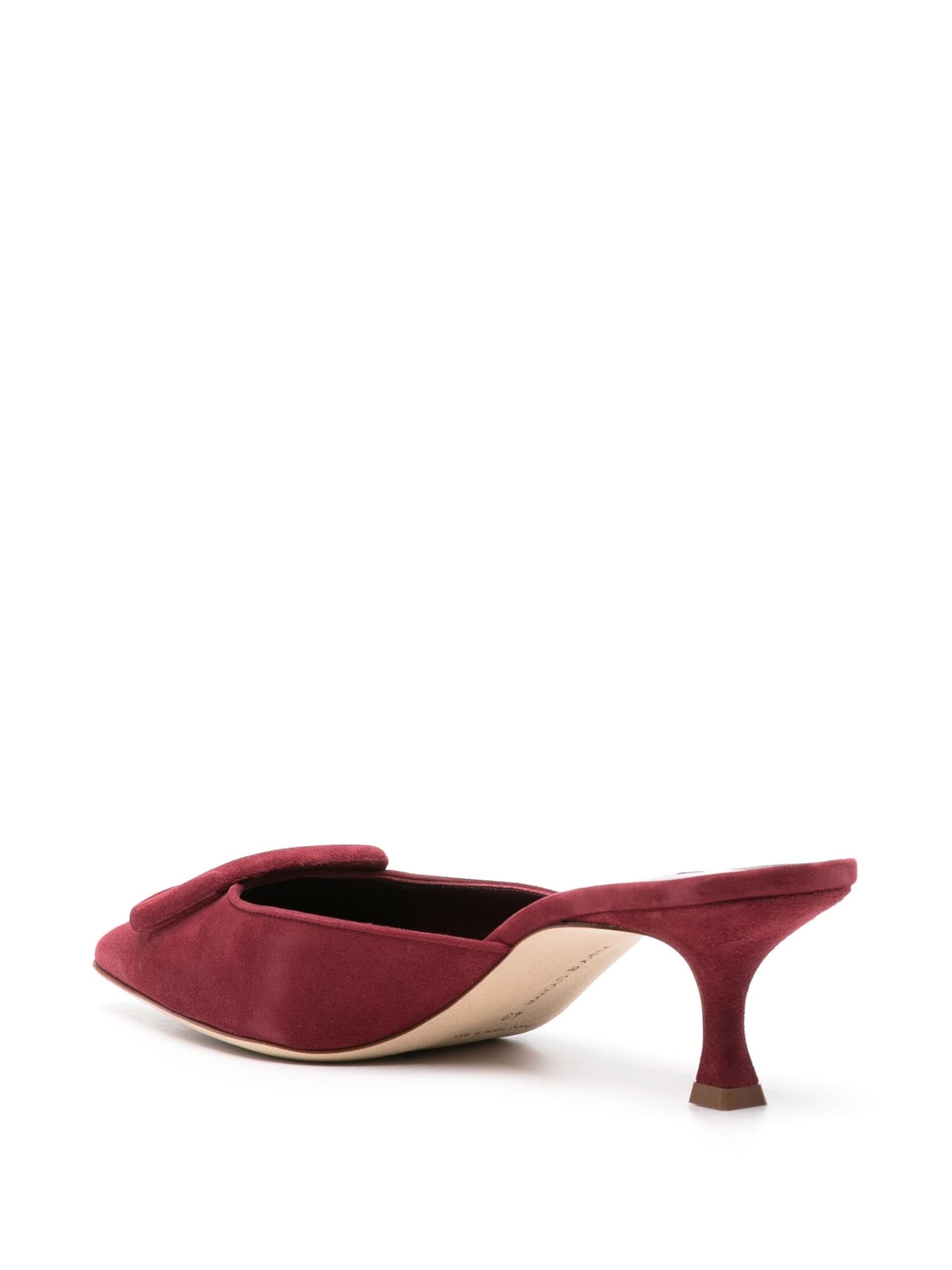 Red Maysale 50mm Mules - 3