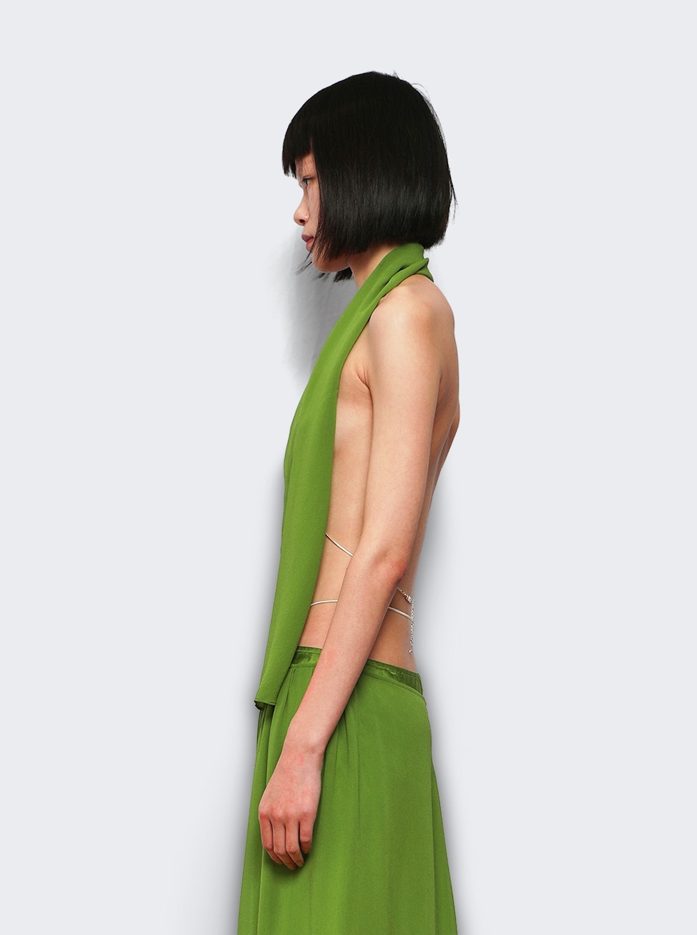 Scarf Chain Bra Top Cactus - 3