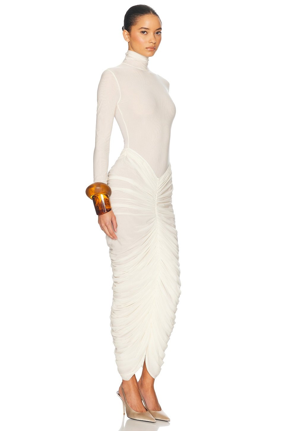 The Super Sheer Ruched Dress - 2