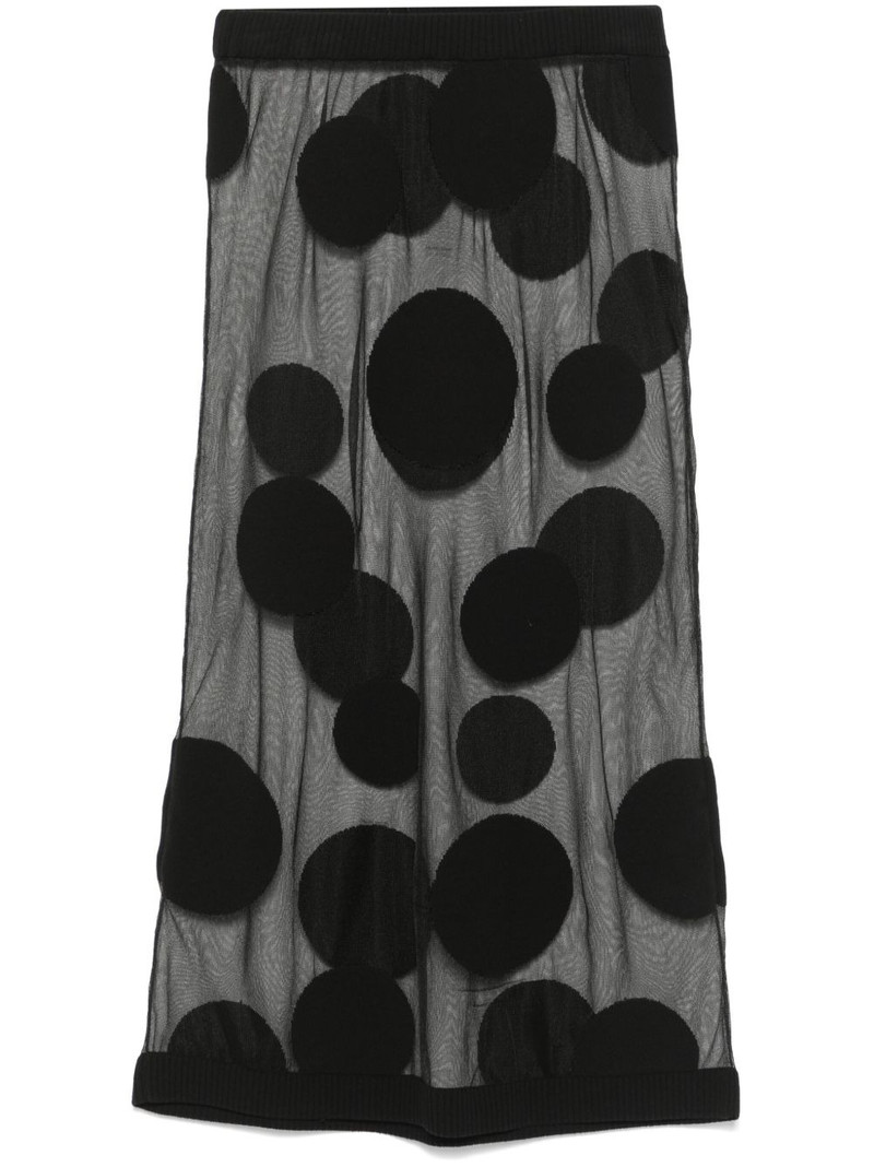 polka-dot midi skirt 1