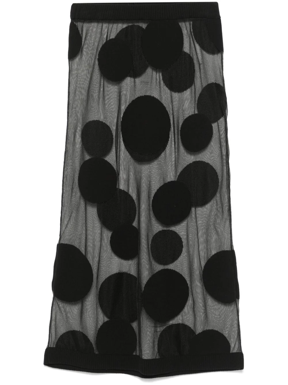 polka-dot midi skirt - 1