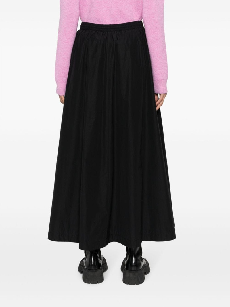 logo-embroidered maxi skirt 4