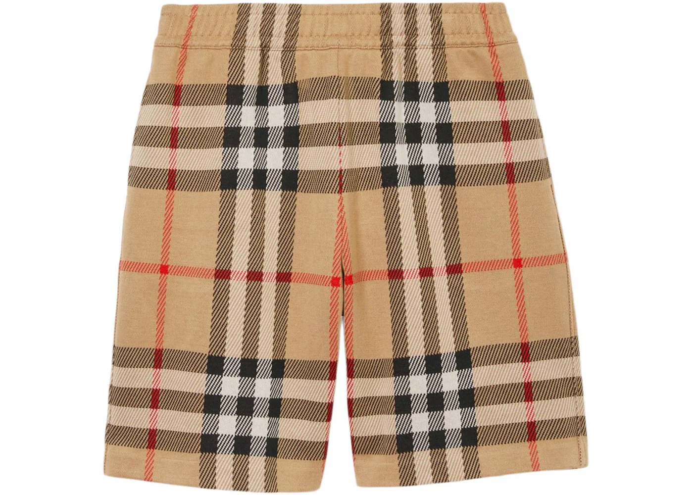 Burberry Check Cotton Jacquard Shorts Archive Beige - 1