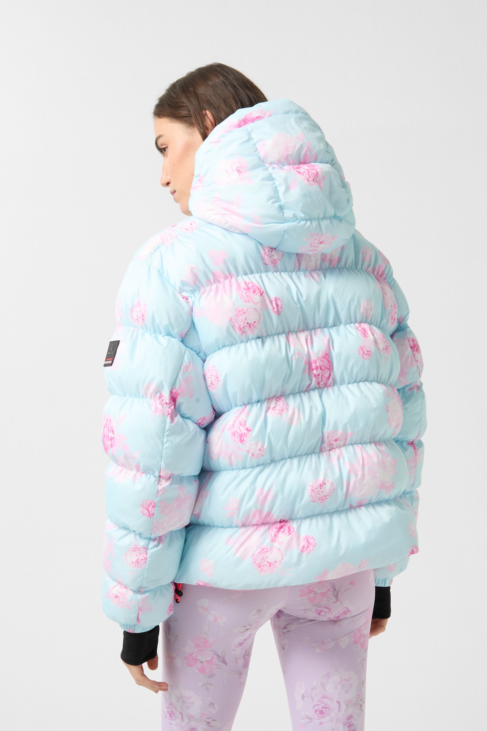 Rosetta Quilted jacket in Light blue/Rose - 2