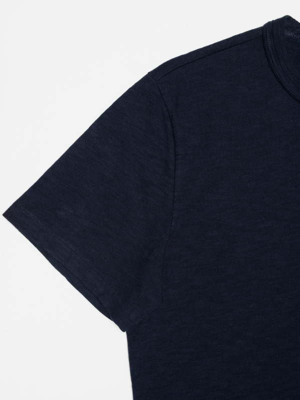 Roy Heavy Slub T-Shirt Blueberry - 3