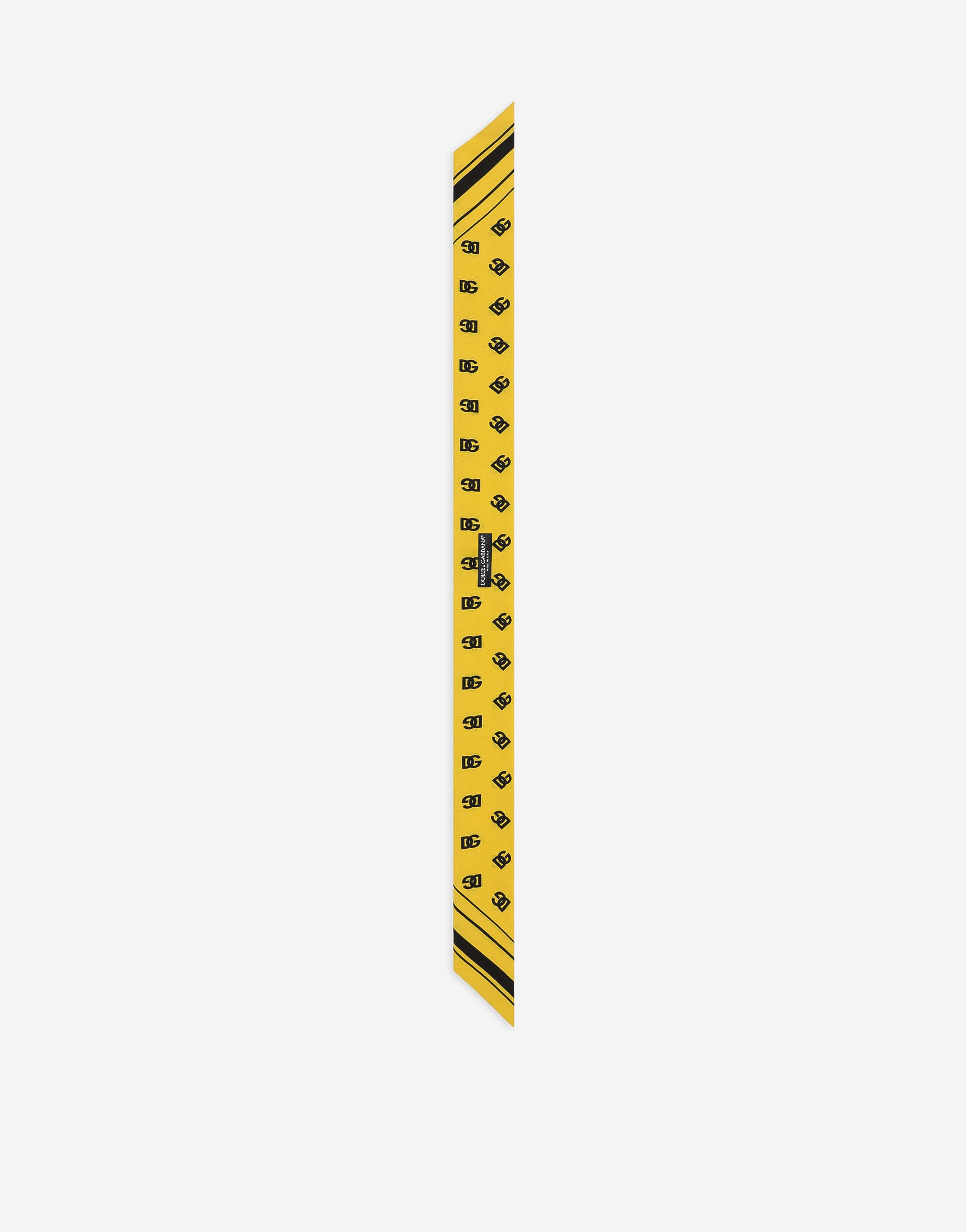 Twill headscarf with all-over DG logo print - 2