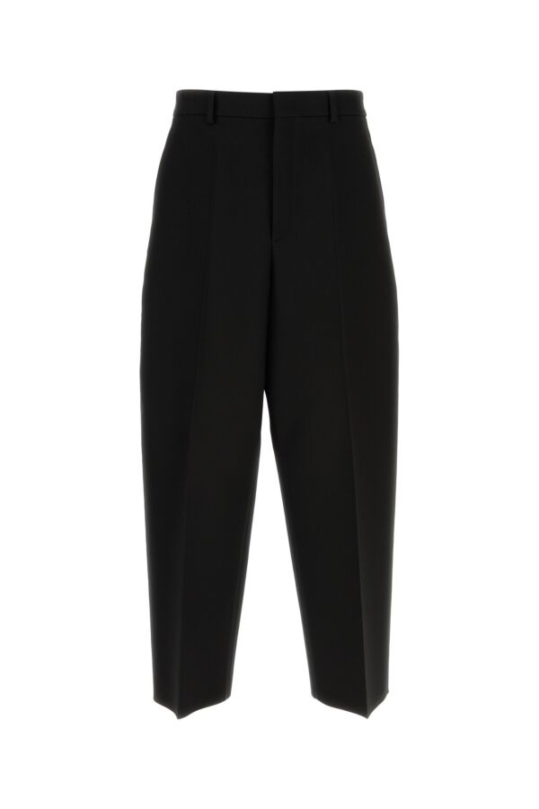 Black wool blend pant - 1