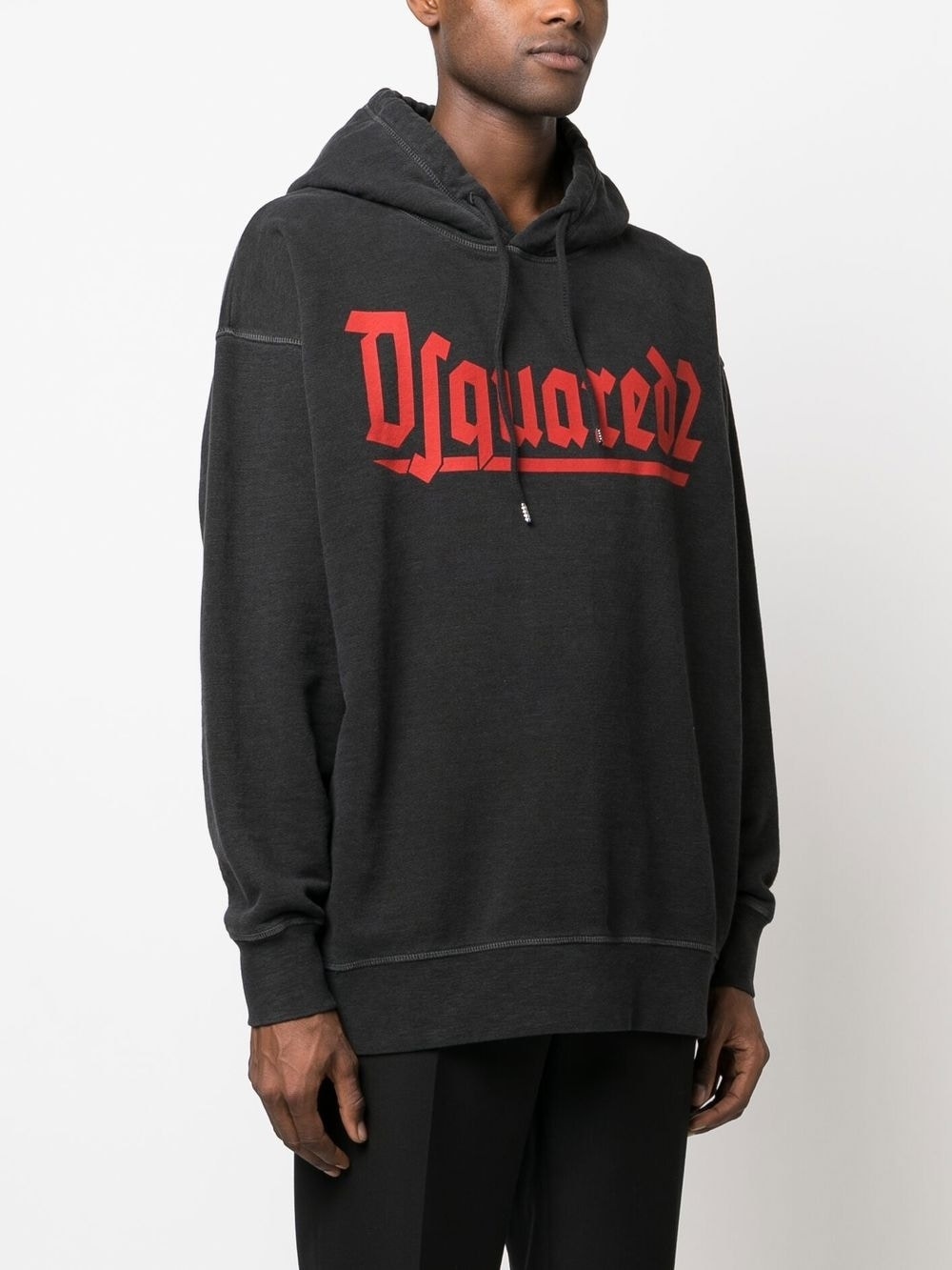logo-print crew-neck sweatshirt - 3