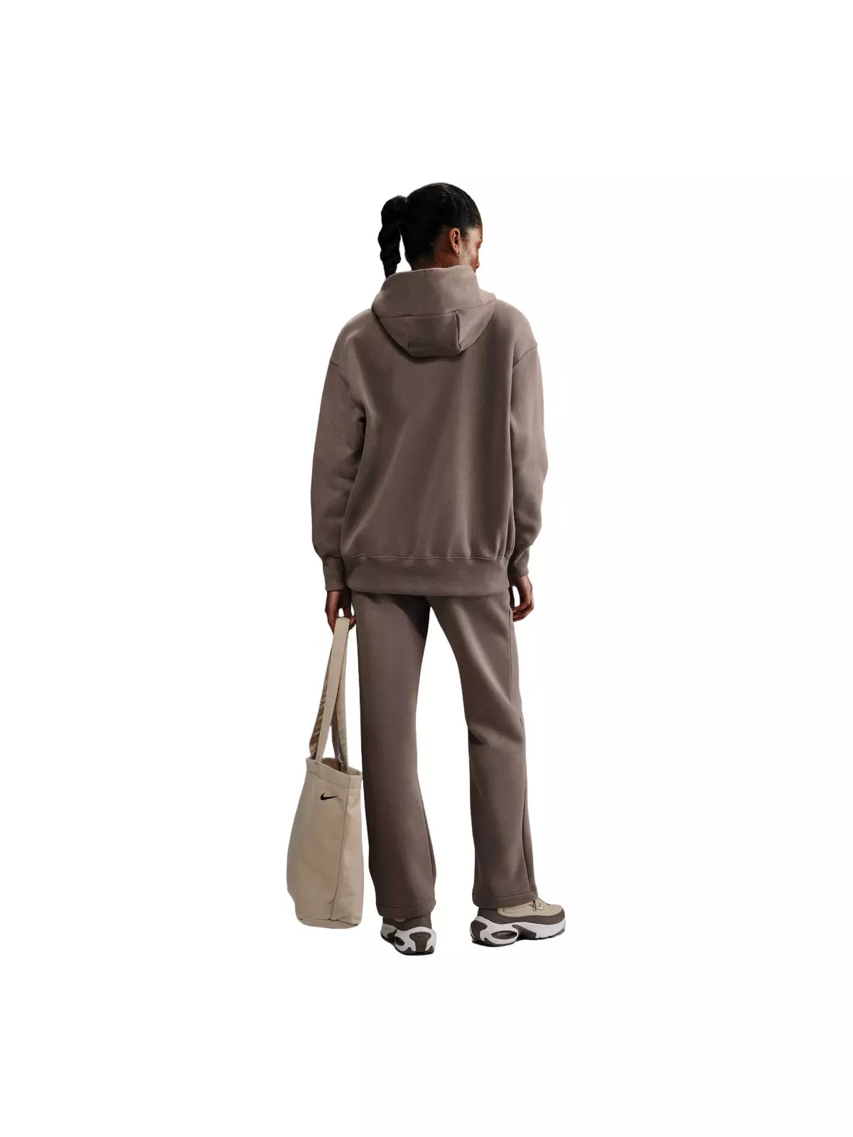 Women's Sportswear Phoenix Fleece Oversized Full-Zip Hooded Jacket - Brown - 5