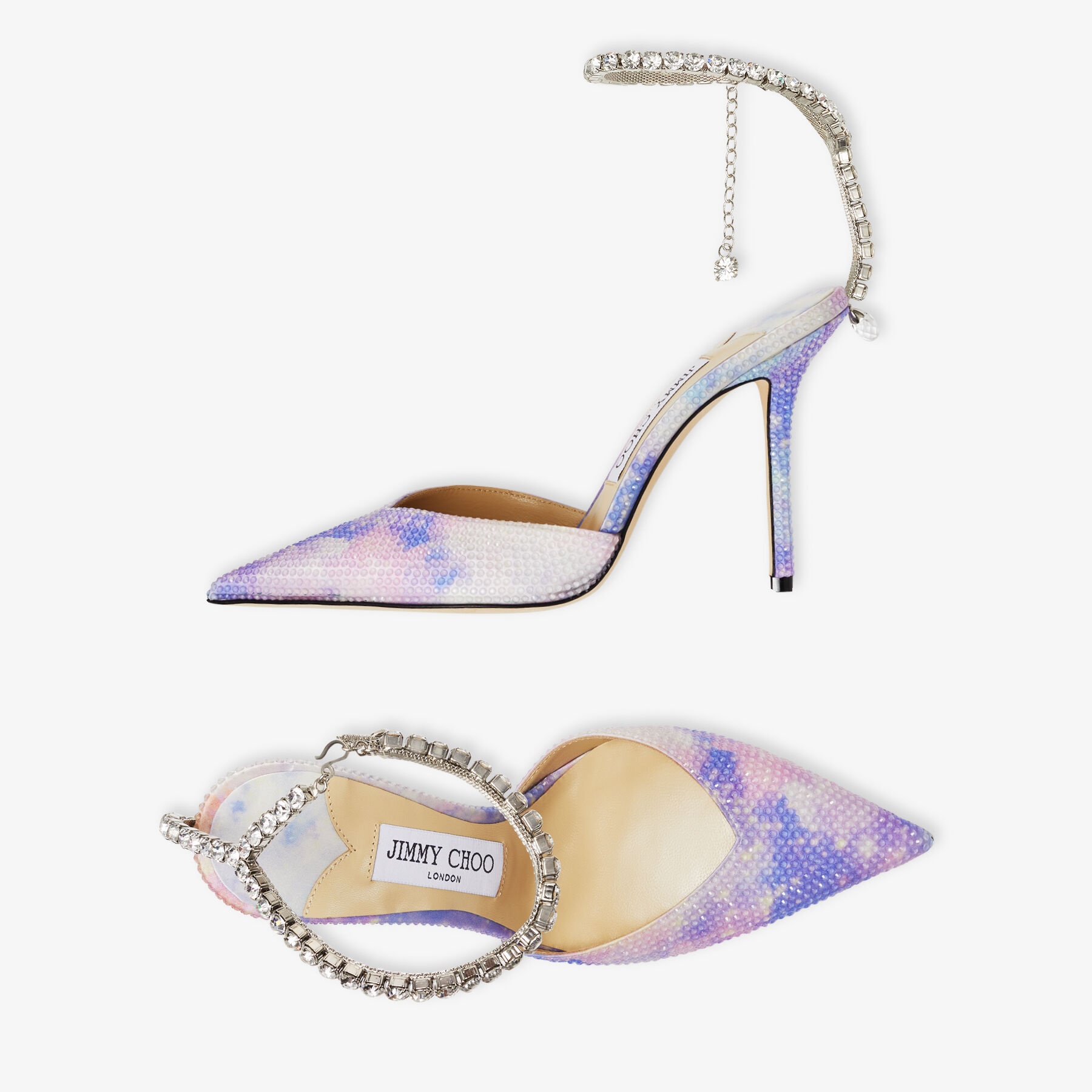 Saeda 100
Unicorn Printed Satin Pumps with Crystal Embellishment - 5