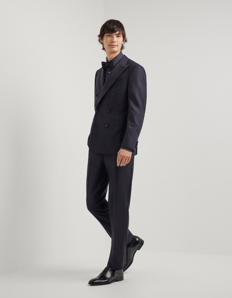 Canali NAVY BLUE PURE WOOL TUXEDO outlook