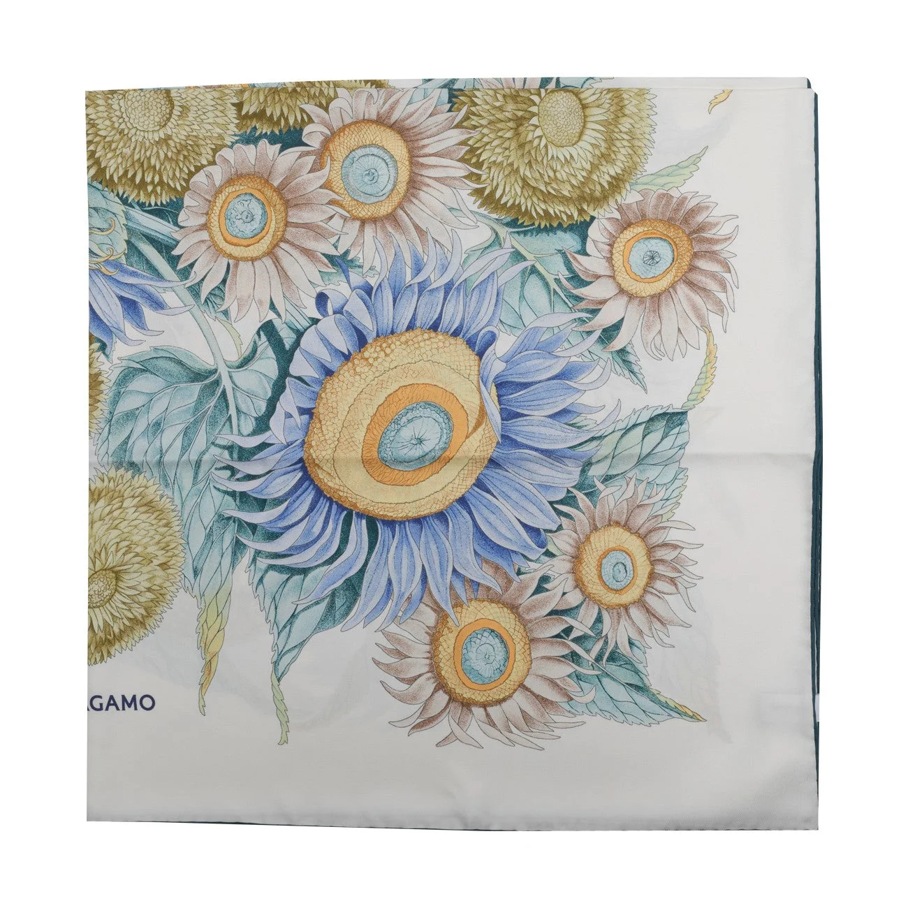 Ferragamo Women Girasoli Printed Silk Foulard - 1