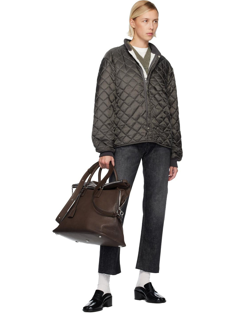Maison Margiela Gray Quilted Jacket outlook