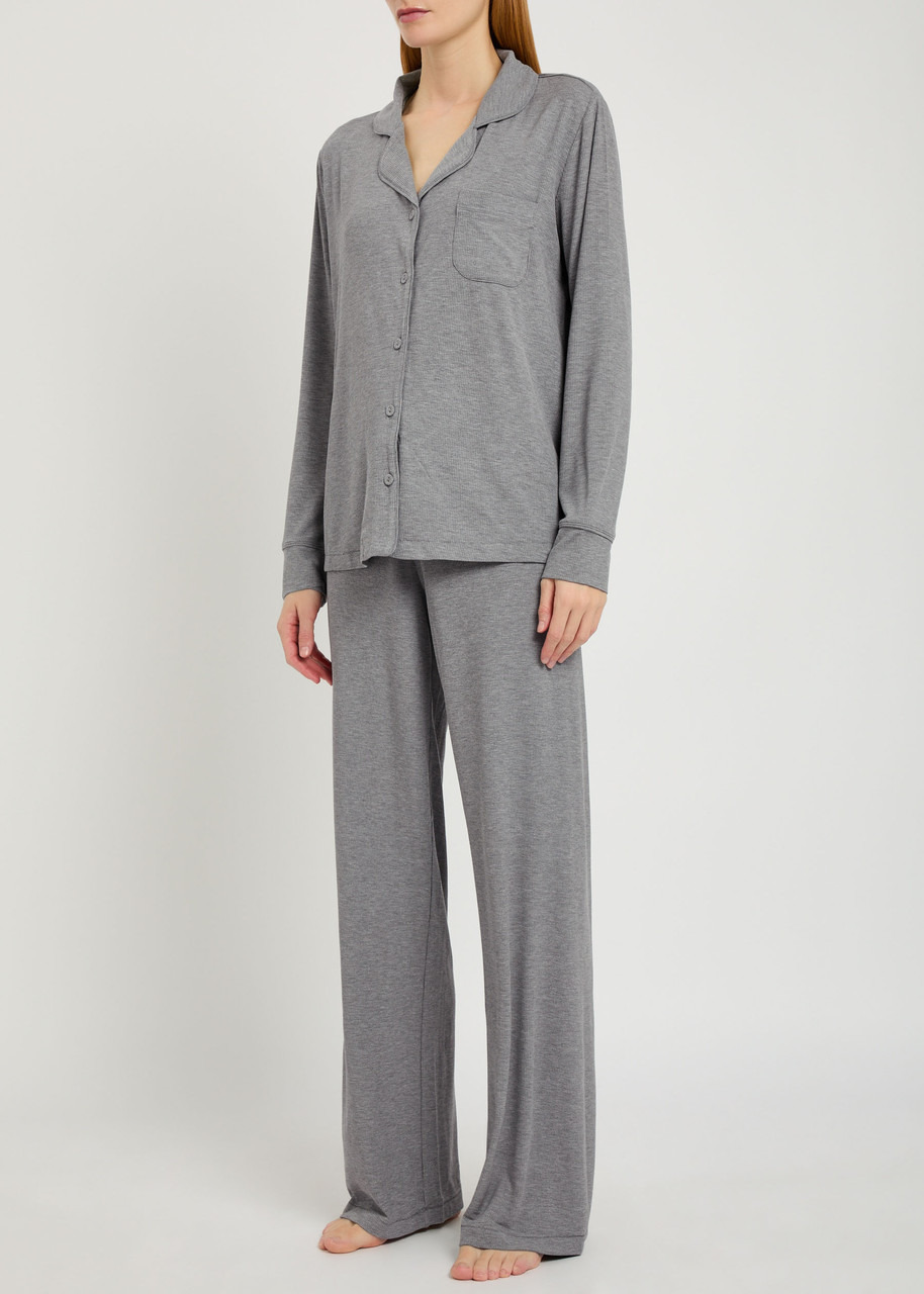 Skims Ribbed Stretch-modal Sleep set - 2