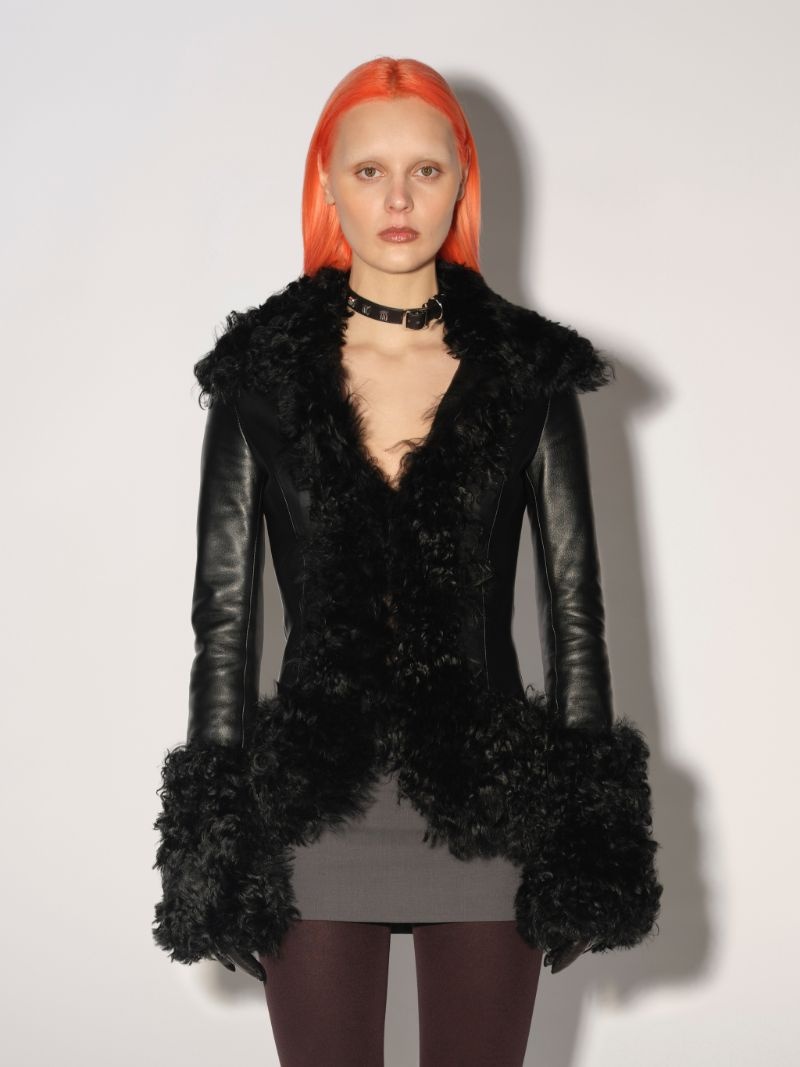 SHEARLING MIDI COAT - 3
