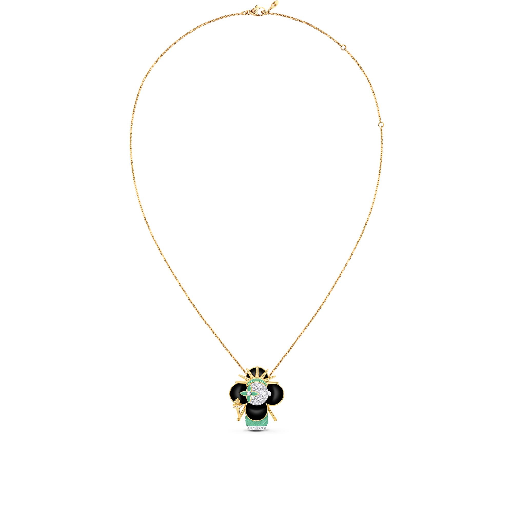 Vivienne Statue Of Liberty, White Gold, Yellow Gold, Lacquer & Diamonds - 5