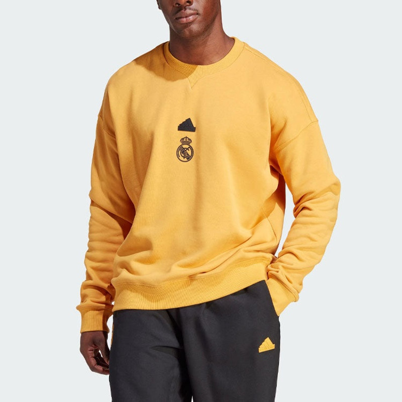 adidas adidas Real Madrid LFSTLR Sweatshirt 'Yellow' HY0631 outlook