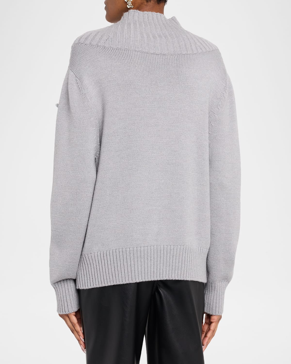 Shattered Glass Embroidered Mockneck Sweater - 3