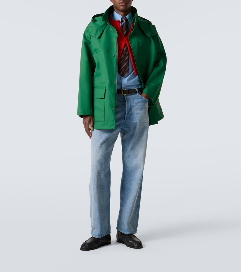AURALEE Hooded cotton gabardine jacket outlook