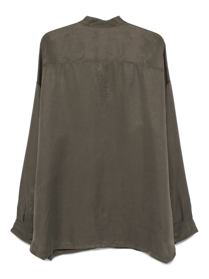 Rick Owens DRKSHDW Faun band-collar long-sleeve shirt outlook