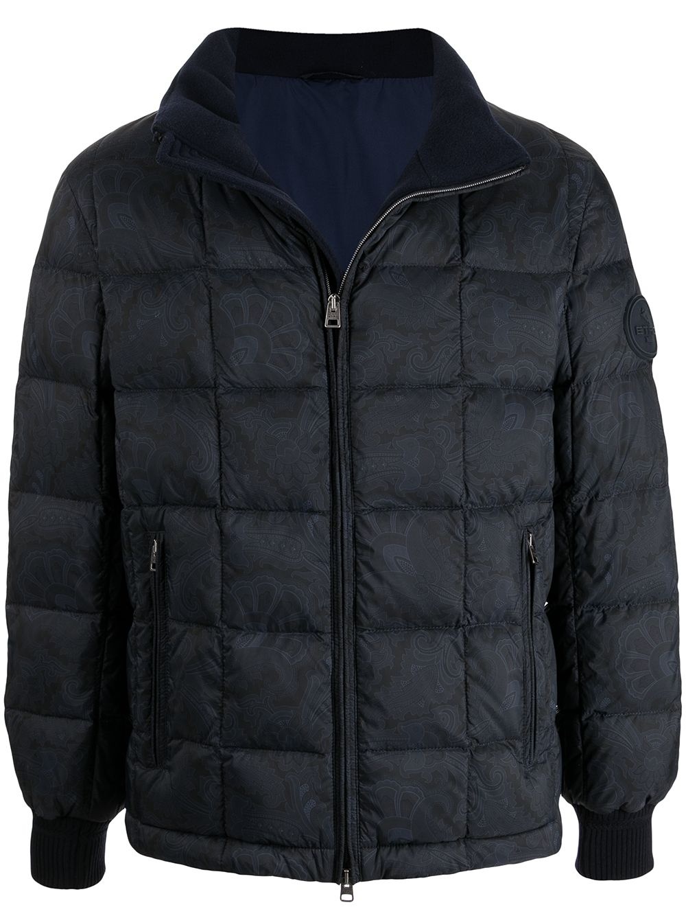 zipped padded jacket - 1