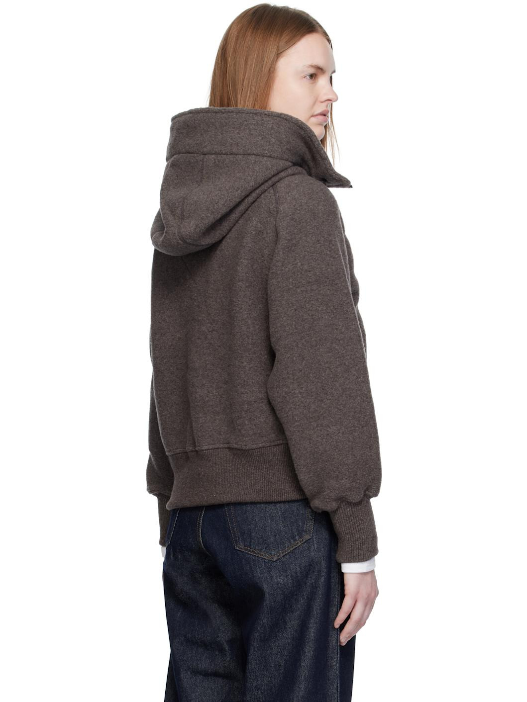 Brown 'Black Label' Chilliwack Kind Fleece Bomber Jacket - 3
