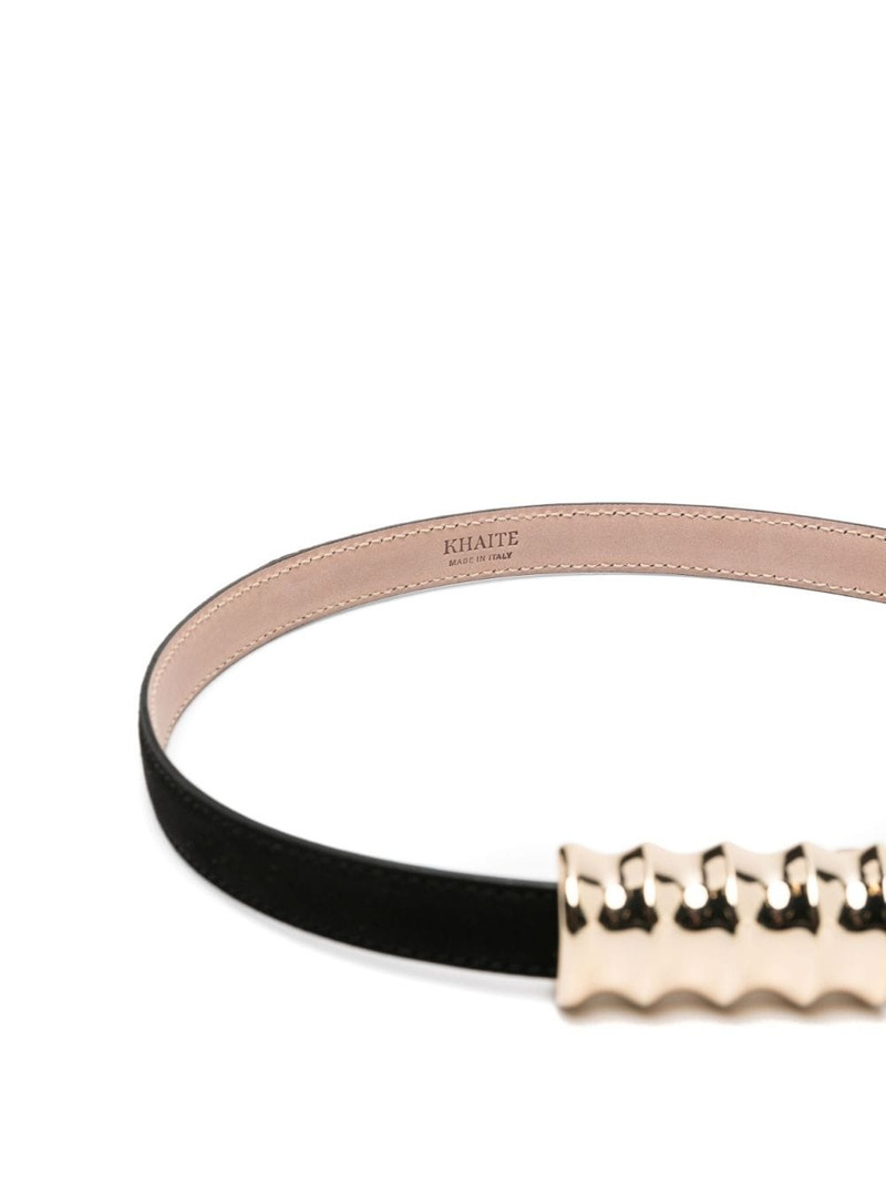 KHAITE Julius 20mm suede belt outlook