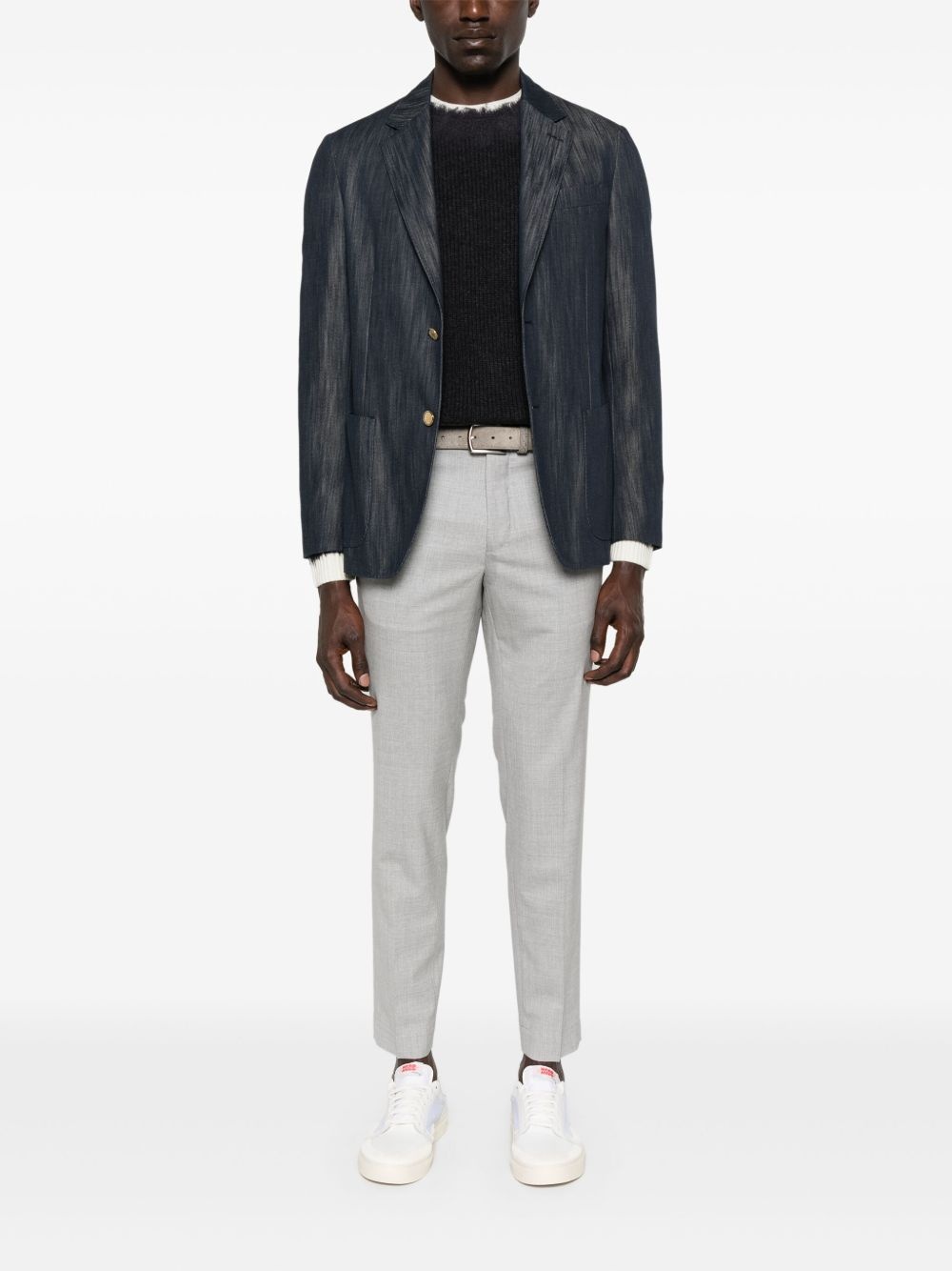denim blazer - 2