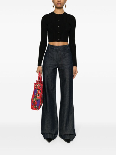 Dolce & Gabbana cropped ribbed-knit cardigan outlook