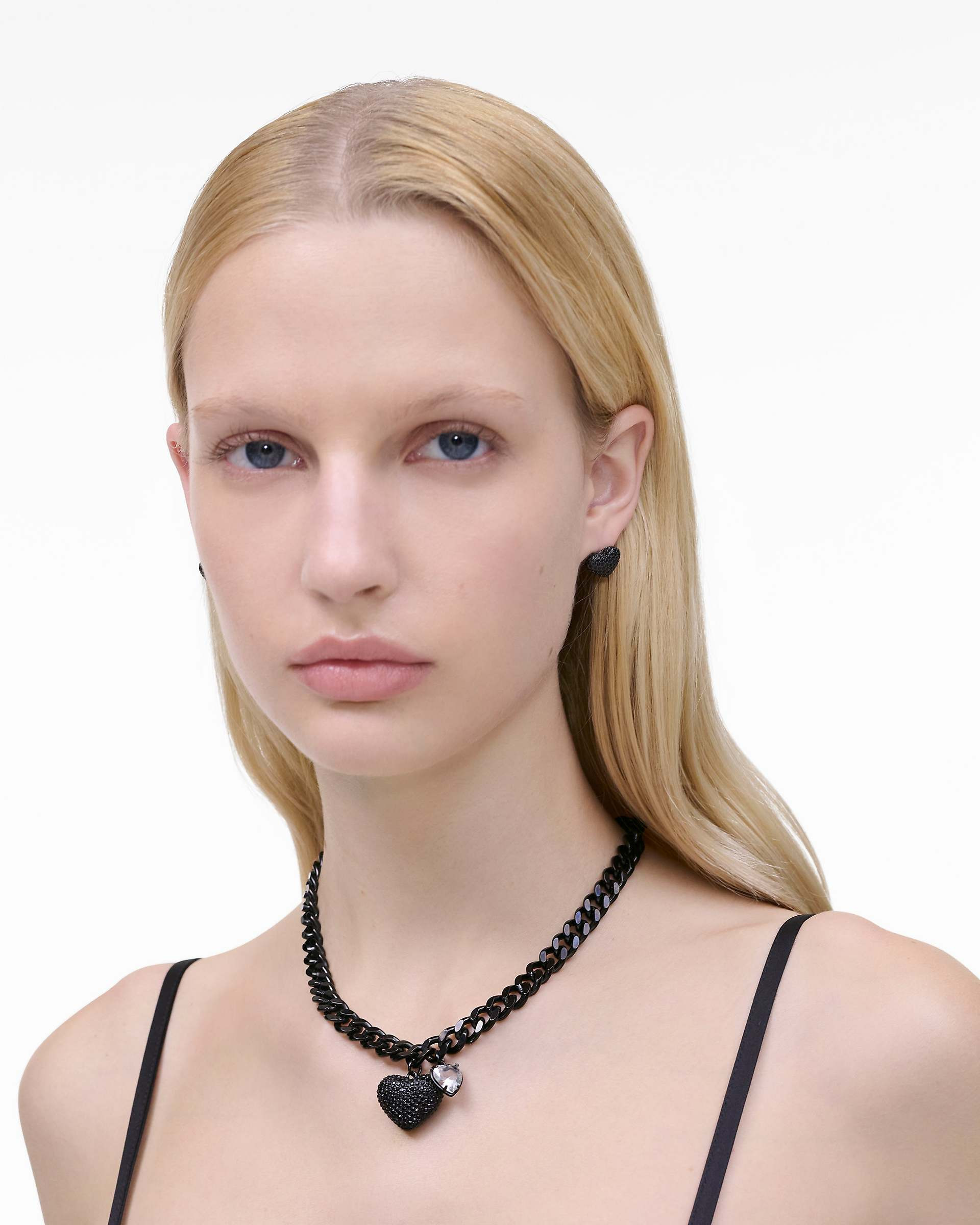 THE HEART BALLOON PAVE NECKLACE - 2